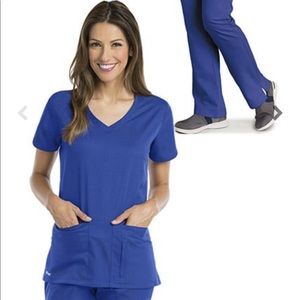 Galaxy blue greys anatomy active XS top light worn